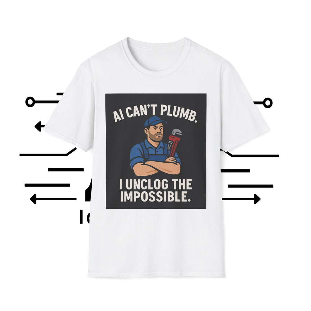 Funny T-Shirt AI Can't Plumb I Unclog the Impossible