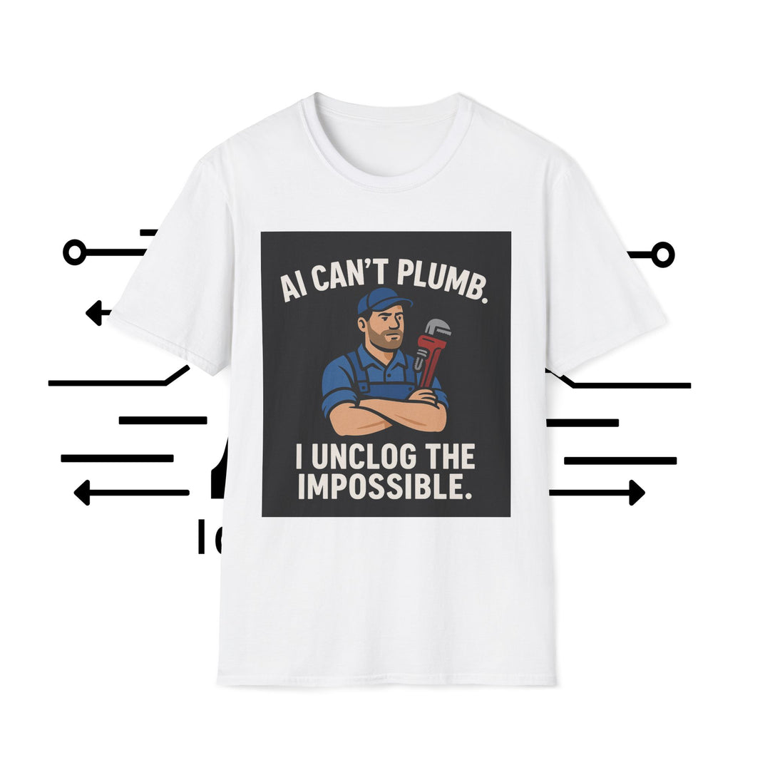Funny T-Shirt AI Can't Plumb I Unclog the Impossible