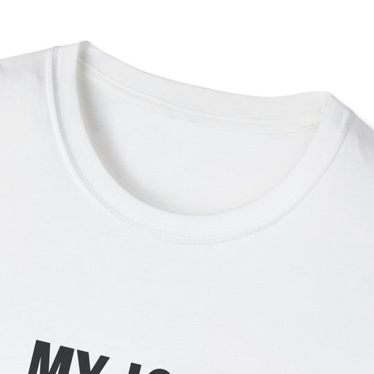 AI Themed Unisex T-Shirt - 'My Job Reading what Chat GPT Wrote Out Loud in Meetings'