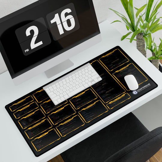 Javascript Shortcuts Mouse Pad Background JavaScript Cheat Sheet Desk Mat | ES6+ Reference Pad for Web Developers ...