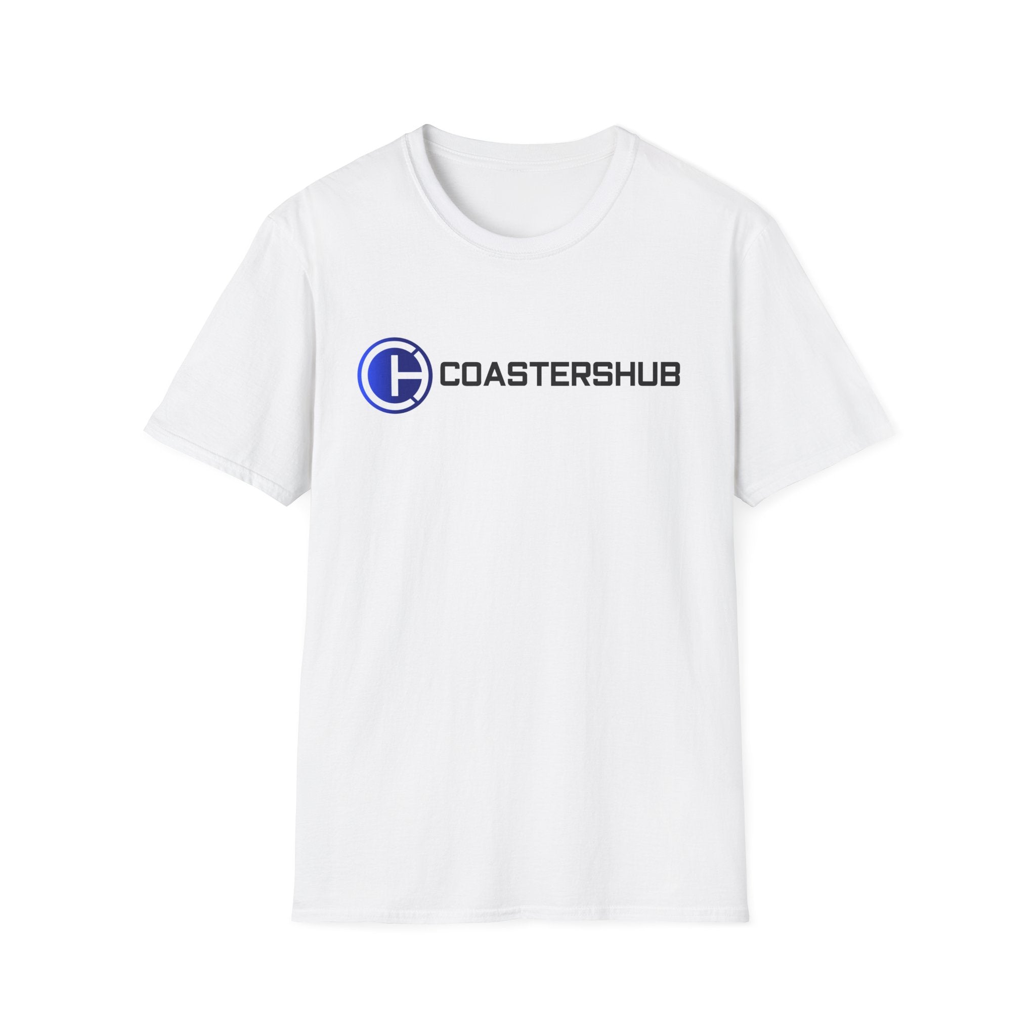 Technology Office Accessories Brand T-Shirt featuring CoastersHub logo